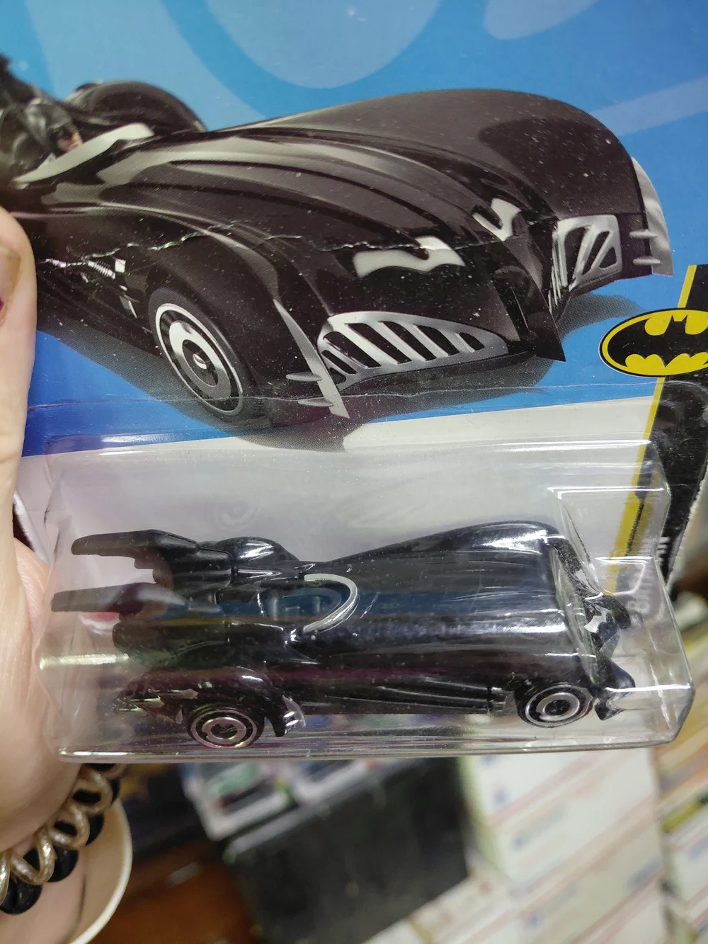 the Hot Wheels 2025 Batman & Robin Batmobile (54/250, Batman 2/5), black